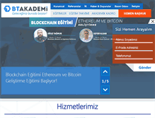 Tablet Screenshot of btakademi.com